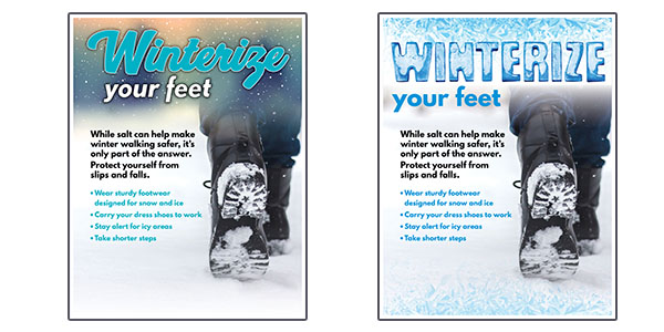 Winterize Your Feet posters